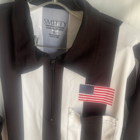 Smitty’s Performance Mesh Moisture Wicking Football Officials Shirt Flag sz L - Picture 2 of 3